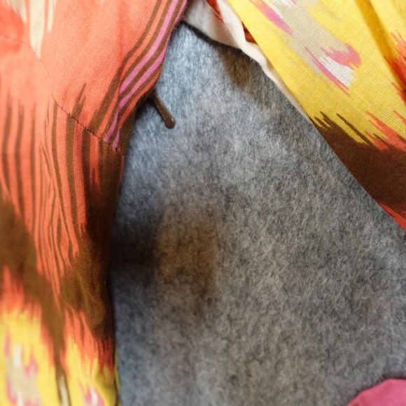 Tory Burch Top Womens 6 Ikat Tunic Long Sleeve Boho Southwestern Brown Pink - Picture 2 of 10